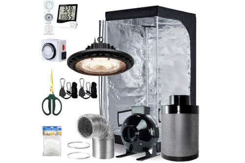 BloomGrow 300W UFO LED Light Grow Tent Kit