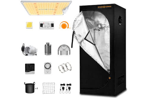 Spider Farmer Grow Tent Kit Complete SF 1000 LED Grow Light