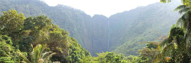 view of waipio valley, big island, hawaii