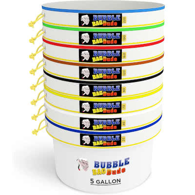 BUBBLEBAGDUDE All Mesh 5 Gallon 8 Bag Hash Ice Extractor Kit