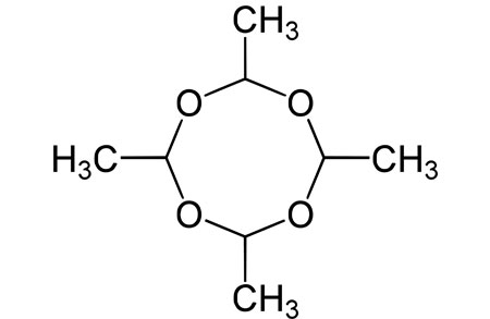 Metaldehyde chemical structure diagram