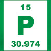 phosphorus p periodic icon