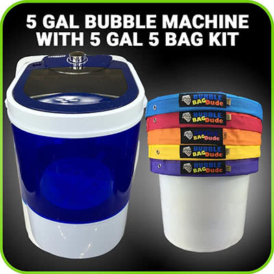 Bubble Machine 5 Gallon 5 Bag Ice Bubble Bags Mixing Kit