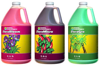 general-hydroponics flora nutrients for hydro plants