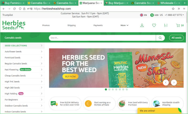 Herbies Headshop Seed Bank Review