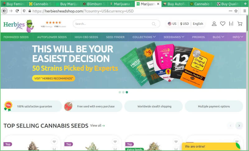 Herbies Headshop Seed Bank Review